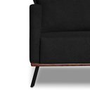 Ver imagem 3 de Sofá Zeki 2 Lugares 160 cm Linho Boucle Preto