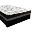 Ver imagem 4 de Cama Box Casal Sintético Bipartido + Colchão Ortobom Iso Dupla Face 60x138x188 Cor:preto