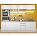 Ver imagem 1 de Armário de Cozinha Completa 270cm Branco Atenas Madesa 03