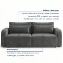 Ver imagem 6 de Sofá Cama 3 Lugares Retrátil e Reclinável 216cm Montreal