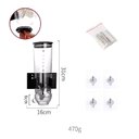 Ver imagem 6 de Dispenser Mantimentos de Parede Porta Alimentos Hermetico Graos Granola Sucrilhos Cozinha