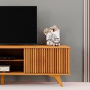 Ver imagem 4 de Rack Siena para TV 65" 220cm MDP com Pés Naturale Mavaular Móveis