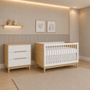 Ver imagem 4 de Conjunto Berço Multifuncional e Cômoda Infantil 3 Gavetas Tomi Quater