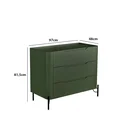 Ver imagem 3 de Cômoda 3 Gavetas L97 X A81,5cm Mdf
