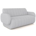 Ver imagem 1 de Sofá 2 Lugares Sala Living Orgânico 168cm Fávara K01 Veludo Cinza - Lyam Decor
