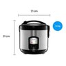 Panela Elétrica de Arroz 5 Xicaras a Vapor Multifuncional - 110v Olp Panela de Arroz - 5