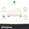 Mini Sofá Cama Divã Pet Cães e Gatos Orgânico Confortável e Reforçado Bouclé - 3