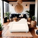 Ver imagem 2 de Mini Sofá Cama Divã Pet Cães e Gatos Orgânico Confortável e Reforçado Bouclé