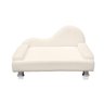 Mini Sofá Cama Divã Pet Cães e Gatos Orgânico Confortável e Reforçado Bouclé - 1