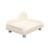 Mini Sofá Cama Divã Pet Cães e Gatos Orgânico Confortável e Reforçado Bouclé - 4