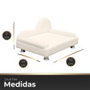 Ver imagem 6 de Mini Sofá Cama Divã Pet Cães e Gatos Orgânico Confortável e Reforçado Bouclé