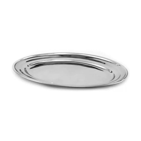 Travessa de Inox Rasa Bandeja Oval 25x19cm Fri5012
