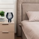 Ver imagem 2 de Abajur de Mesa em MDF - Cor: Preta