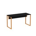Ver imagem 3 de Mesa Madeira M134/60p25tub 134cm Industrial Preto E Laranja Picasso