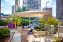 Ver imagem 3 de Ombrelone 2,50x2,50 Lateral Guarda Sol Jardim Restaurante Bege 4240bg Frigopro