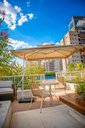 Ver imagem 5 de Ombrelone 2,50x2,50 Lateral Guarda Sol Jardim Restaurante Bege 4240bg Frigopro