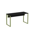 Ver imagem 3 de Mesa Madeira M134/60p25tub 134cm Industrial Preto E Verde Miró