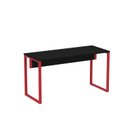 Ver imagem 3 de Mesa Madeira M134/60P25TUB 134cm Industrial Preto e Vermelho