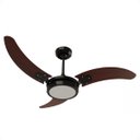Ver imagem 1 de Ventilador de Teto Infinity Soft Led 6000k Preto 3 Pás Tabaco 220v 2002 Soft 2002