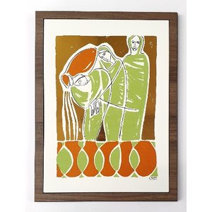 Quadro As Bodas de Caná- Cláudio Pastro 29,5cm x 38,5cm