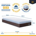 Ver imagem 5 de Cama Box Baú com Colchão de Espuma D33 Pillow Top Comfort Luxo + Auxiliar Unique Solteiro 88 Cm