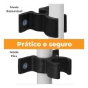 Ver imagem 5 de Cercado Cachorro Grade Portão 98x51cm Pets Dobrável Branco