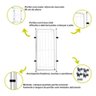 Cercado Cachorro Grade Portão 98x51cm Pets Dobrável Branco - 3
