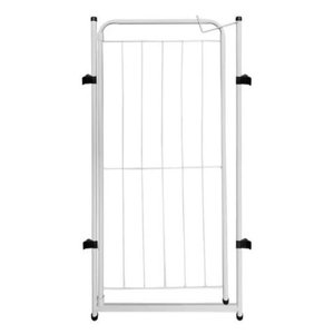 Cercado Cachorro Grade Portão 98x51cm Pets Dobrável Branco