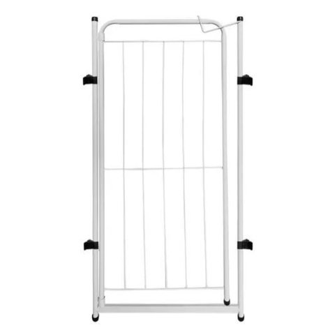 Cercado Cachorro Grade Portão 98x51cm Pets Dobrável Branco