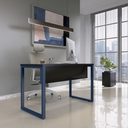 Ver imagem 1 de Mesa Madeira M150/70P25TUB 150cm Industrial Preto e Azul Delrei
