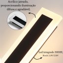 Ver imagem 2 de 2 Arandela Area Externa Borda Luminosa 60 Cm Sala Led Bet03