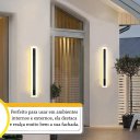 Ver imagem 3 de 2 Arandela Area Externa Borda Luminosa 60 Cm Sala Led Bet03