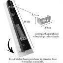 Ver imagem 7 de 2 Arandela Area Externa Borda Luminosa 60 Cm Sala Led Bet03