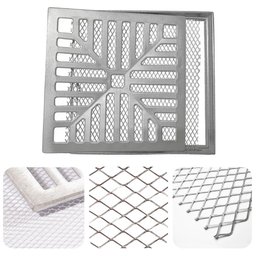 Tela Alumínio Expandido P/ Ralo 20x20 Casa Banheiro Quintal - 2 Tela Alumínio Expandido P/ Ralo 20x20 Casa Banheiro Quintal - 2