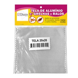 Tela Alumínio Expandido P/ Ralo 20x20 Casa Banheiro Quintal - 6 Tela Alumínio Expandido P/ Ralo 20x20 Casa Banheiro Quintal - 6