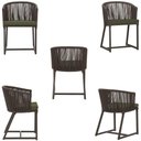 Ver imagem 5 de Mesa e 6 Cadeiras Jantar Noronha Marrom E13 Trama Original Marrom