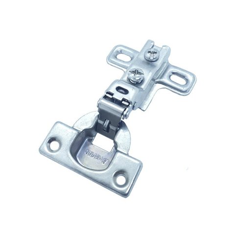 Dobradiça Bigfer Caneco 26 Baixa (Reta) + Calco 5 Zinco Branco (Kit Com 10 Unidades)