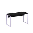 Ver imagem 3 de Mesa Madeira M150/70p25tub 150cm Industrial Preto E Lilas