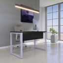 Ver imagem 1 de Mesa Madeira M150/70P25TUB 150cm Industrial Preto e Lilas
