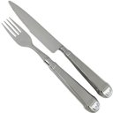 Ver imagem 1 de Faqueiro Jumbo 24 Peças Churrasco Aço Inox Prateado Jogo de Talheres Garfo e Faca