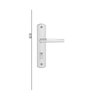 Fechadura Externa Soprano Popline Reta Cromado Esp26 40x53 - 2