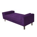 Ver imagem 1 de Recamier Baú Félix Solteiro 140 cm Suede - Doce Sonho Móveis ML/R1/FELIX/140/B/S Roxo