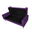 Ver imagem 4 de Recamier Baú Félix Solteiro 140 cm Suede - Doce Sonho Móveis ML/R1/FELIX/140/B/S Roxo