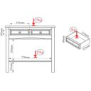 Ver imagem 3 de Estante Livreiro 2 Pts Aparador 2 Gav 100% Madeira Imperial Imbuia Fosco