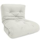 Ver imagem 3 de Futon Solteiro Dobrável Oriental Confort Plus Branco Off Acquablock