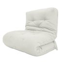 Ver imagem 1 de Futon Solteiro Dobrável Oriental Confort Plus Branco Off Acquablock