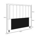 Ver imagem 4 de Cabeceira Opala Cama Box Queen 160cm Linho - SSX Multicoisas - Cinza
