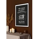 Ver imagem 1 de Quadro Decorativo Frase Hamburgueria - 70x50cm:moldura Preta