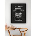 Ver imagem 2 de Quadro Decorativo Frase Hamburgueria - 70x50cm:moldura Preta