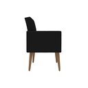 Ver imagem 5 de Kit 3 Poltronas Capitonê Confortáveis Loja Recepção Sala Preto